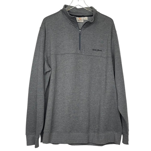 Field & Stream Shirt Mens XL Grey 1/4 Zip‎ Sweatshirt Cotton Blend Embroidered - Picture 1 of 9